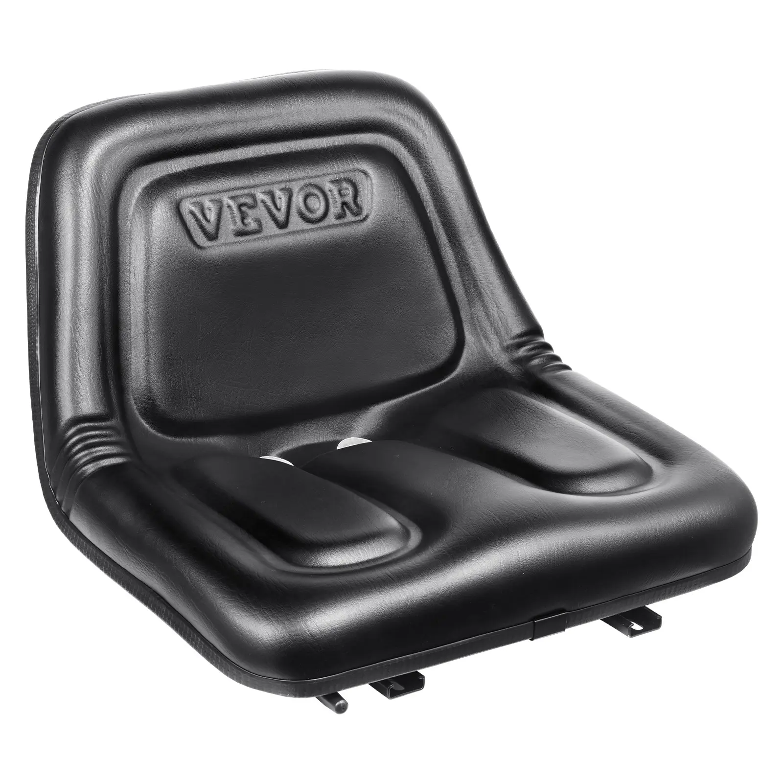 【Summerfinds】VEVOR Universal Tracor Seat, Lawn Mower Seat with Micro Switch and Drainage Holes, 6.3-13.4 inch Extended Slot Tractor Seat for Tractor Loader Excavator Synthetic Leather Foam