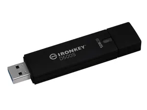 Kingston IronKey D500S 128GB USB 3.2 Gen 1 Type A Flash Drive IKD500S128GB