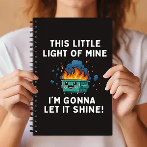 Funny Spiral Notebook, Perfect Gift for Birthdays & Holidays, Essential Office Accessory, Durable Design for Daily Use, Spiral Bound Notepad, Spiral Notebook Journal