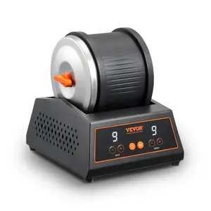 【Summervibes】VEVOR Rock Tumbler Machine,  , 4 lbs Rock Polishing Machine, 9 Speed Settings 9-Day Polishing Timer Stone Tumbler, Direct Drive Motor Rock Polisher, Cold-rolled Steel Body, Rock Polisher for Kids Adults
