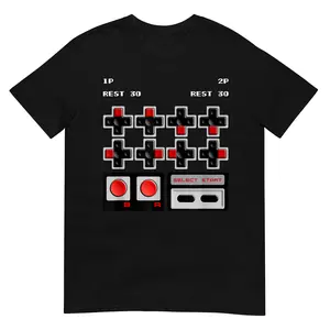 Retro 30 Lives Code Gamer Gear - Classic Cheat Code T-Shirt Short Sleeve, Round Neck, Fashion TShirt