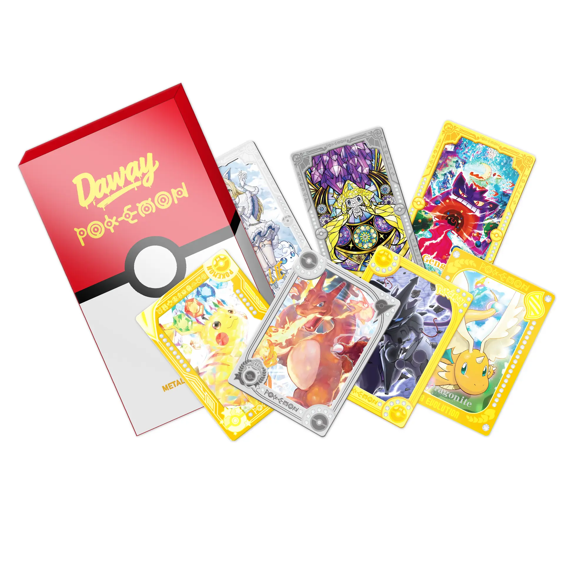 25th anniversary pokemon metal cards Anime Tcg: celebrations Dominican Republic Protected in magnetic acrylic case and featuring a striking image of the captivating character DAWAY Pokemon Diamond Metal MG