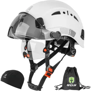 Safety Hard Hat with Tinted & Clear Visor Vented Construction Helmet Cascos de Construccion ABS Work hardhats for Men