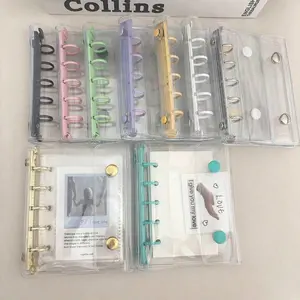 Kpop Collection Album M5 Ring Binder, Macaron Color 5-Hole Cover Protector Case, Durable Storage Organizer for Music Fans