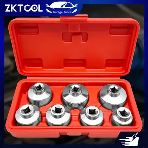 7pcs Oil Filter Element Socket Wrench Hexagonal Wrench Tool Kit Including 24mm, 27mm, 29mm, 30mm, 32mm, 36mm, 38mm Socket Set, Including 24mm, 27mm, 29mm, 30mm, 32mm, 36mm, 38mm Socket Set Almost Universal DIY Tools, Gift