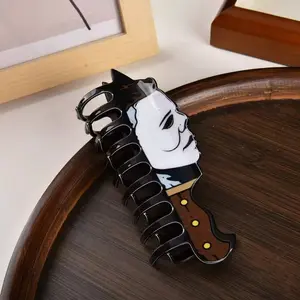 Fun Horror Character Double-Sided Plastic Claw Hair Clips - Halloween Hair Accessories for Women, Girl, gf, bff,  FallFreshness, Bold Designs for Daily Wear