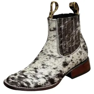 A&A WOMEN BOOTS, ESTILO VENECIA, BOTIN PELO DE VACA 100% ORIGINAL, SUELA DE CUERO.