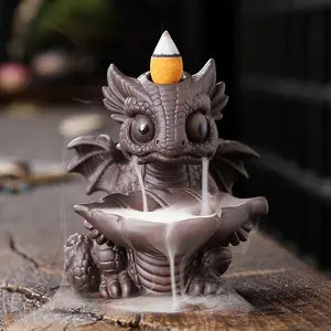 Cute Dragon Incense Burner, Resin Craftsmanship, Home Atmosphere Decoration, Calming Home Fragrance, Festival Birthday Housewarming Gift, Fun and Elegant Design