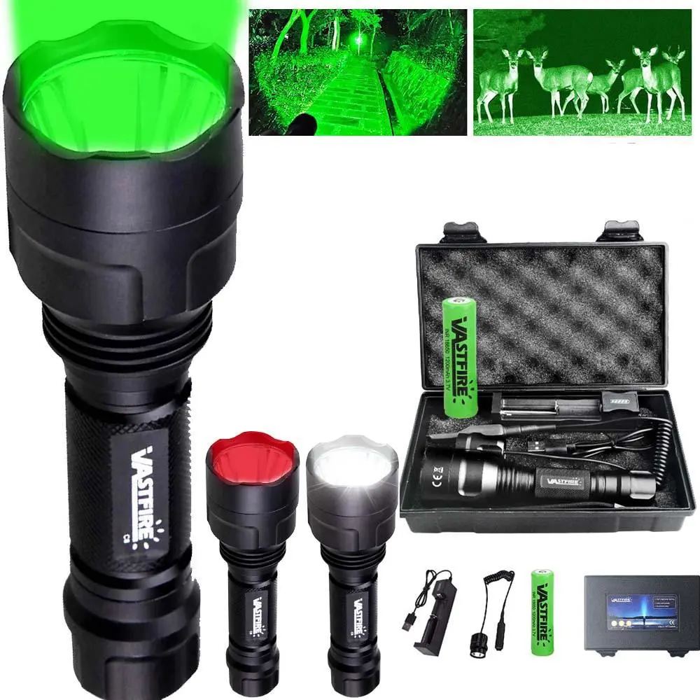 VASTFIRE Ultra Bright Adjustable Tactical Flashlight Set - High-Power Rechargeable Aluminum Alloy High Lumen LED Flashlight Torch, 350yd Long Range, Hands-Free Camping Accessory for Camping, Hiking, High Lumen Flashlight, Camping Accessories