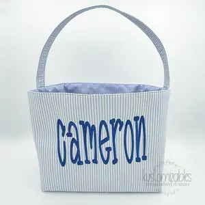 Personalized Easter Basket | Embroidered