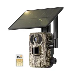 48MP Game Hunting Camera with Night Vision, 4G LTE Cellular Trail Cameras 2.7K Live View IP65 Waterproof No WiFi Needed Night Vision, 4G Data Cellular Card Included Free 300M Data(Data refill is required )