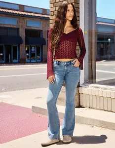 RSQ Womens Low Rise Butterfly Bootcut Jeans