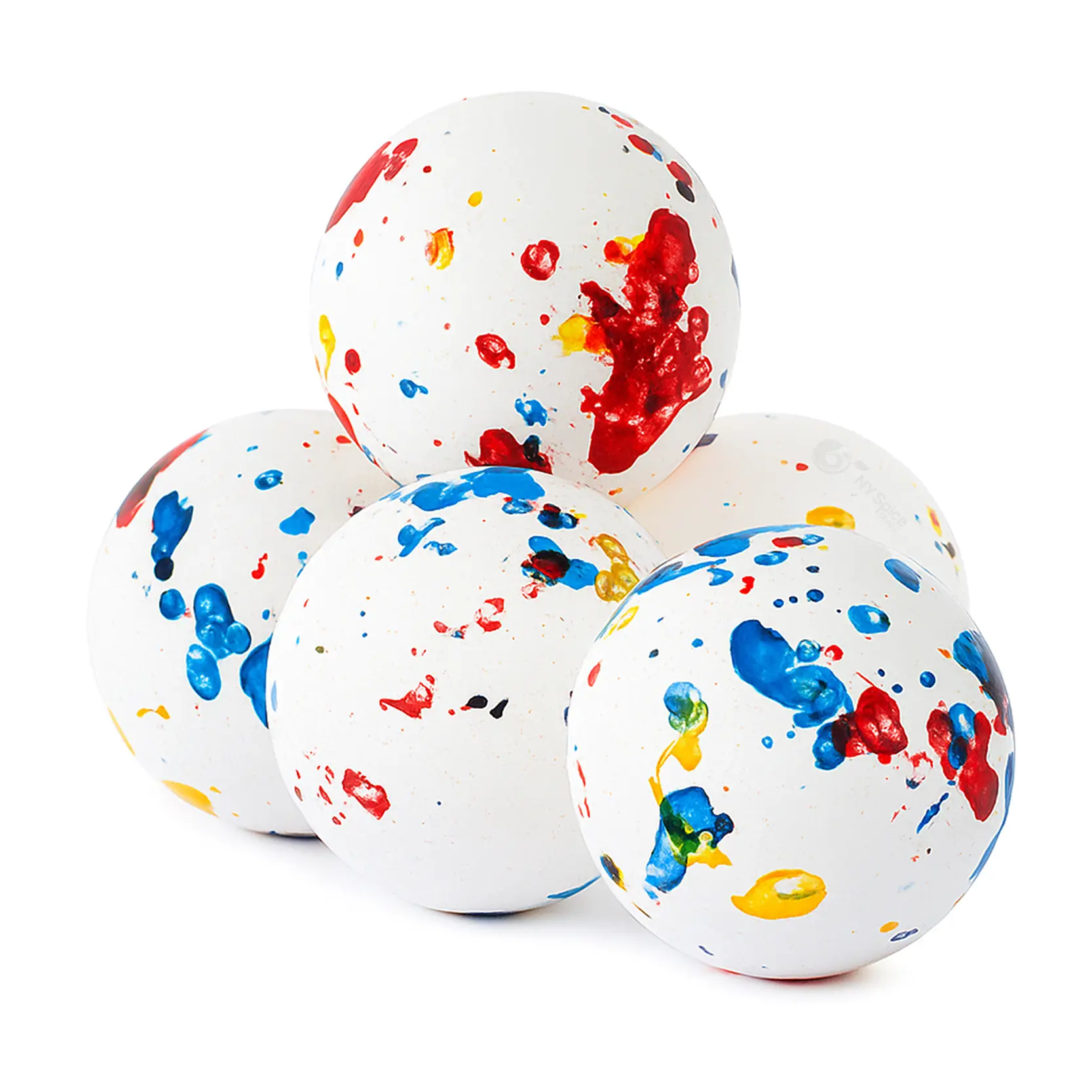 NY Spice Shop Psychedelic Jawbreakers 1.25 Inch Crunchy Rock Hard Long Lasting Colorful Candy Balls for Parties Snacks Time Bulk
