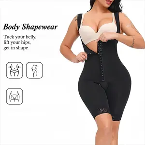 2026 Women's Full Body Shaper Bodysuit | Front Hook-and-Eye Closure Tummy Control Waist Shaping Shapewear