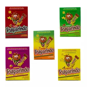 5 Pack Pulparindo Tamarind Candy - Hot and Salted Tamarind Pulp Candy - Tamarind, Watermelon, Extra Spicy, Chamoy, Mango Snack Sweet Bonbon mexican