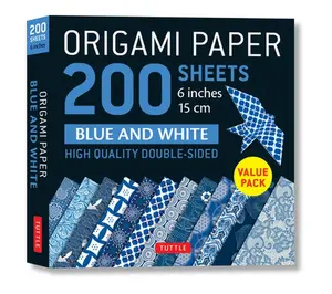Origami Paper 200 Sheets Blue and White Patterns 6 (15 CM): Double Sided Origami Sheets Printed with 12 Different Designs (Instructions for 6 Projects -- Tuttle Studio, General Merchandise