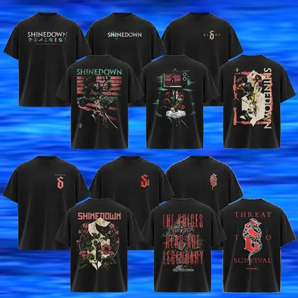 [Collection] Vintage Shinedown Attention Band Short-Sleeve Crewneck Comfort T-Shirt, Alternative Band Merch, Rock Music Lover Shirt, 90s Vintage Grunge Graphic Tee, Summer Streetwear Outfit, Gift For Him, Gift For Friend
