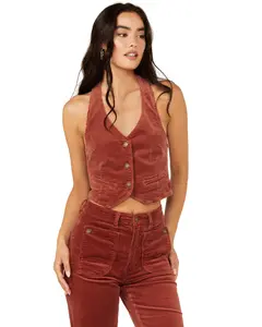 Rolla's Women's Corduroy Halter Vest - R33f03