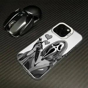 Ghostface Fashion TPU Laser Craft Phone Case for iPhone 17 16 15 14 13 12 11 Samsung Galaxy S25 S24 S23 S22 Anti-Drop Protection