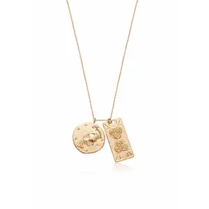 Zodiac Double Medallion Necklace Zodiac Double Medallion Necklace