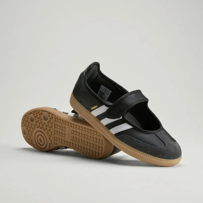 adidas Samba Jane Black White Gum (GS) Women's Authentic Shoes Footwear Sneaker Trainer Comfortable Walking Fashion Trending