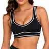 Women's Sweetheart Wireless Padded Sports Bra Top - Nylon Blend Sporty Breathable Female Bra for Daily Fit, Square Neck Low Back Bralette with Proper Support for Fit Lifestyle Workouts