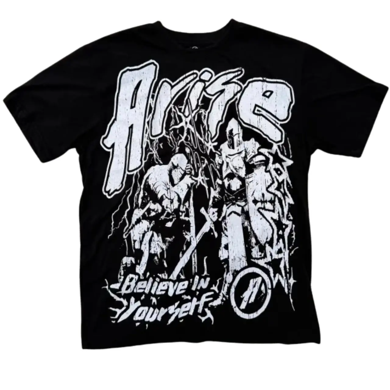 ARISE Streetwear "Believe In Yourself" Graphic T-Shirt - Black 100% Cotton