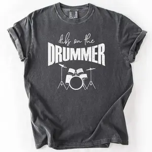 Dibs on the Drummer Shirt, Gift for Drummers, Music Lovers Tee, Funny Drumming T-Shirt