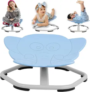 Kids Swivel Chair-Elephant Shape, Seat and Spinning Chair, Body Coordination Training Chair, Non Slip Sensory Toys 360° Spinning Chair for Autistic Kids Aged 4+, Improving Kid's Physical Fitness