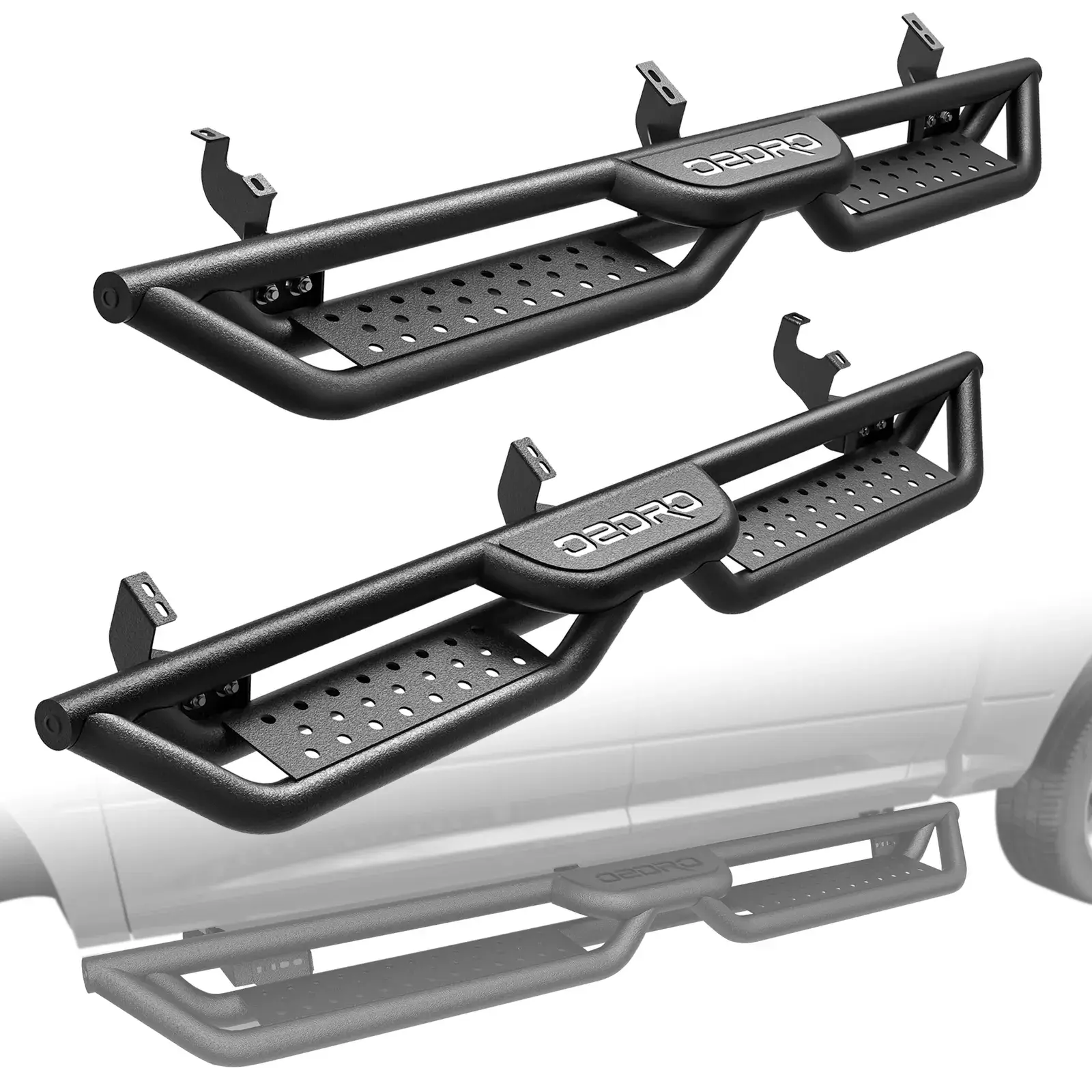 YITAMOTOR 6 Inch Running Boards Compatible with 2010-2024 Toyota 4Runner Off-Road Trail Edition, 2014-2024 SR5 / TRD Pro, Bolt-on Side Steps Steel Nerf Bar