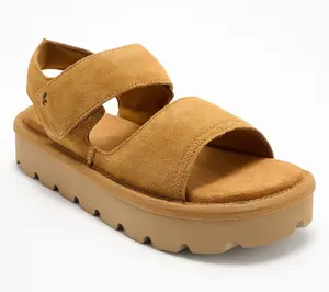Koolaburra by UGG Suede Adjustable Sandals - Tizz