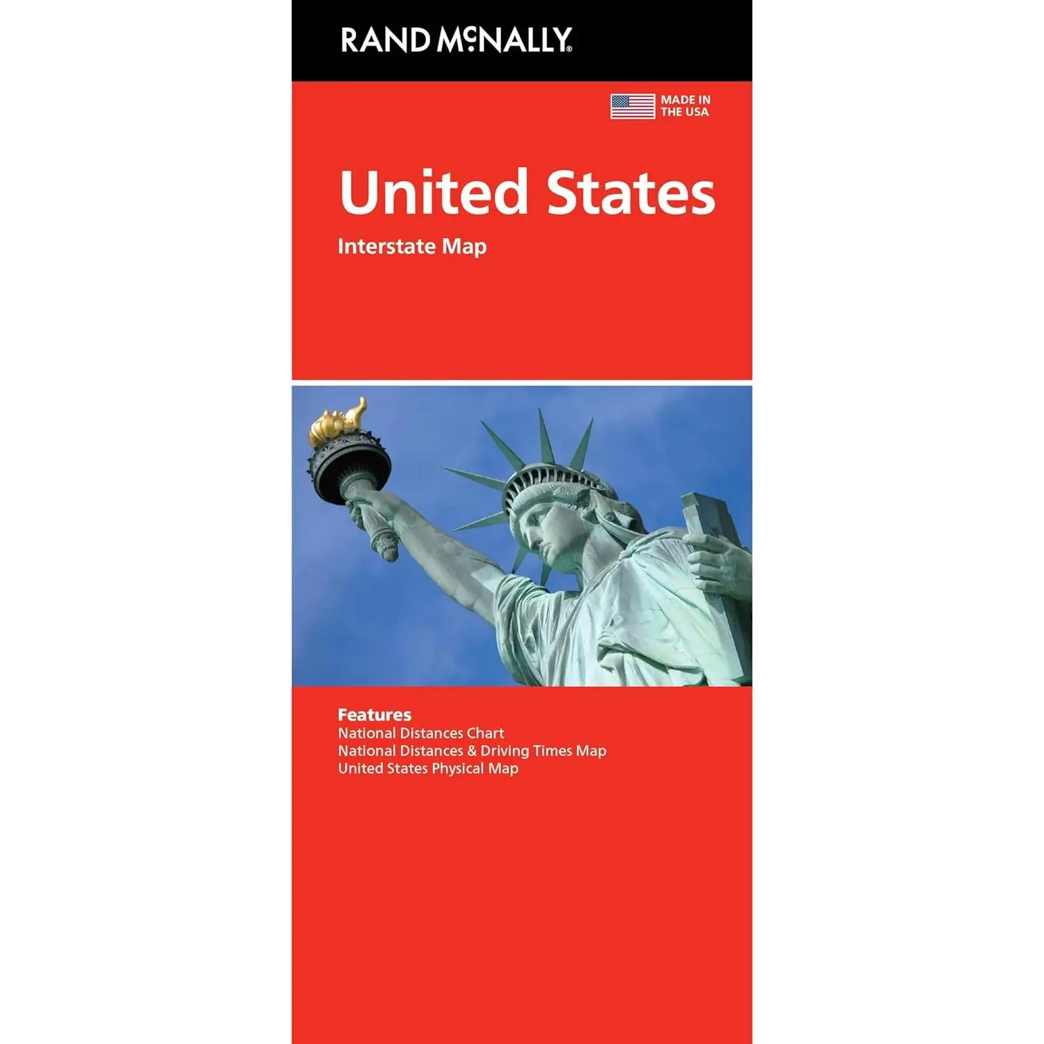 Rand McNally Easy-to-Read Folded United States Travel Map - Interstate & U.S. Highways, Visitor Information, Unbeatable Accuracy, Mileage & Driving Times Map
