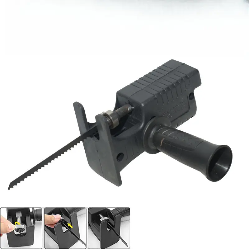 Handheld Reciprocating Saw Drill-to-Chainsaw Conversion Kit, Multifunctional Compact Woodworking Multitask Tool, Wood Cutter