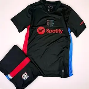 FC Barcelona 2025 Away Soccer Kit, Premium Fabric Match Style Set Z