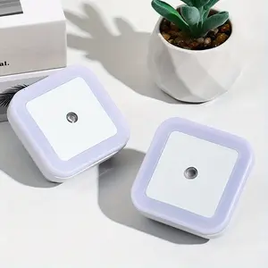 Night Light, 0.5W Daylight White LED Plug-in Night Light with Dusk to Dawn Sensor, Pack of 4 - Designed for Kids Room,Bedroom, Bathroom, Stairs, Kitchen