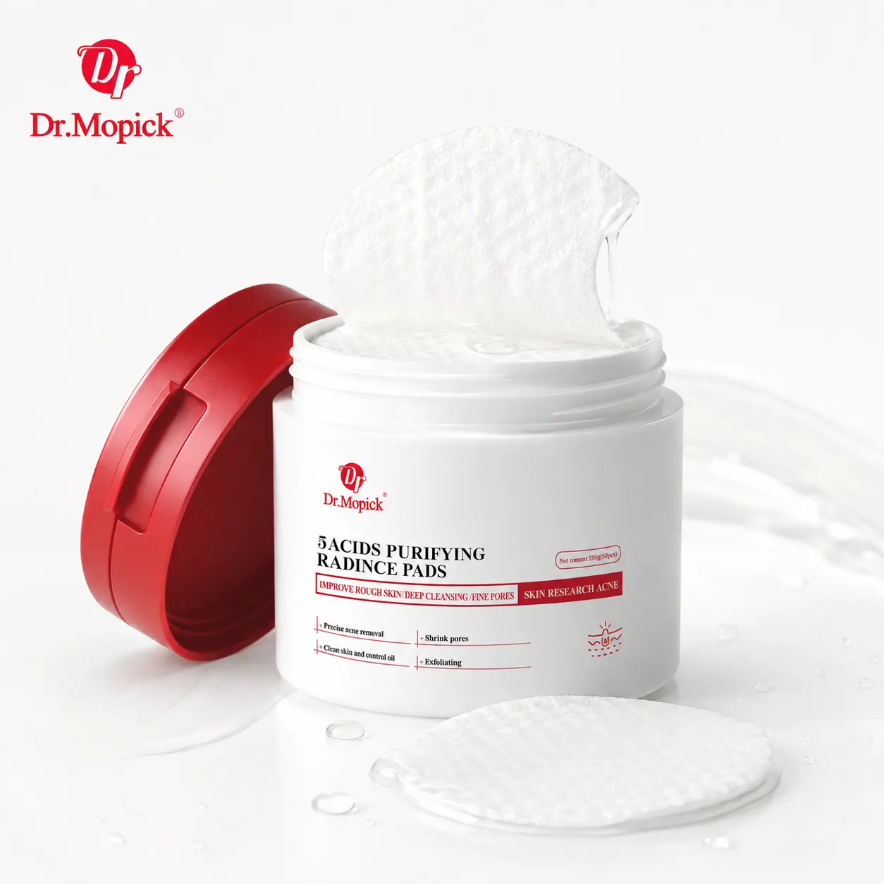 Dr.Mopick Drying Lotion Plus | Acne & Pimple Treatment | Visibly Shrinks Pimples in 24 Hours & Helps Fade Acne Marks in 7 Days | With 1.8% Encapsulated Salicylic Acid, 4% Niacinamide & 10% Sulfur (20ml)