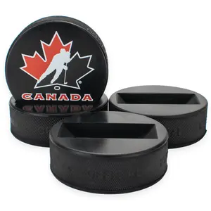 PuckStand, Hockey Puck Display made from a Real Hockey Puck