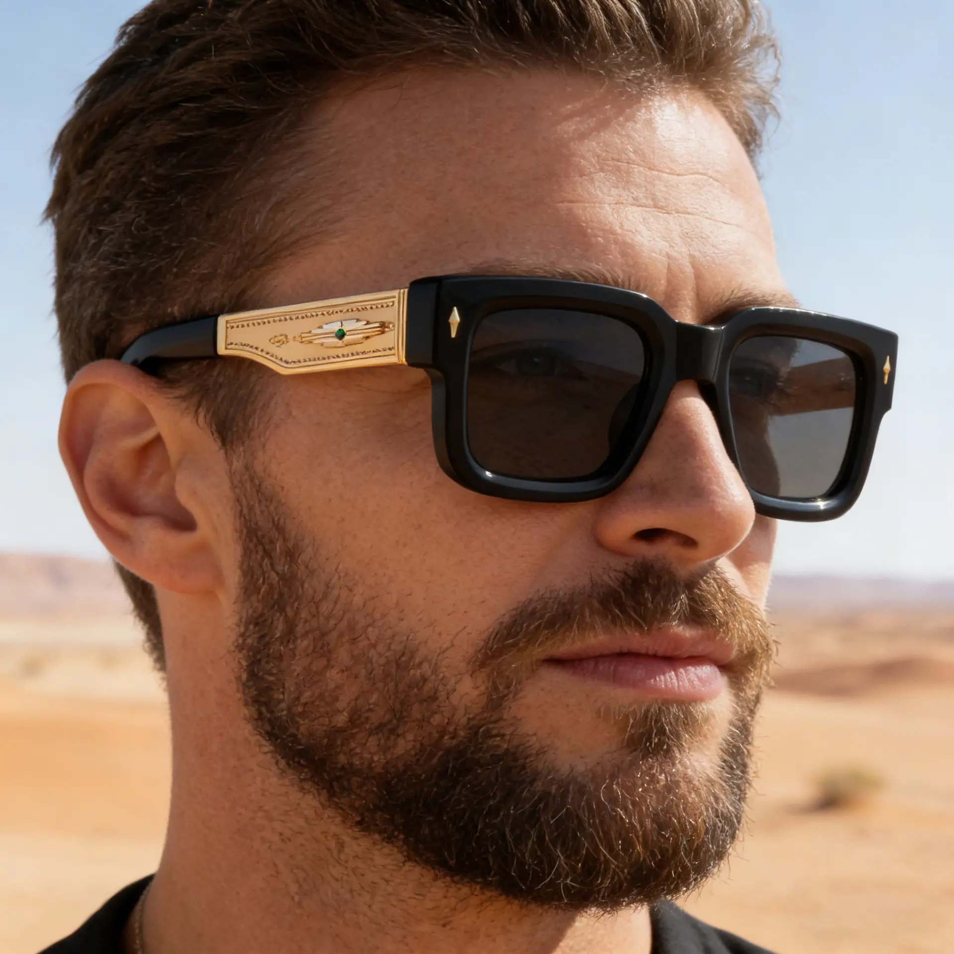Men's New Square Sunglasses - Euro-American Retro Premium Style, Outdoor UV Protection Fashion Eyewear Unisex