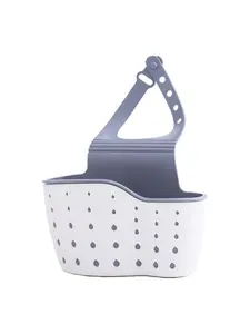 Sink Basket Sink Strainers Basket Kitchen Drain Shelf Storage Holder with Removable Base & Triangle Design for Space Saving