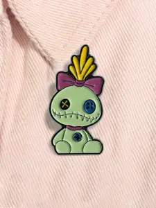 Lilo&Stitch Animated Movies Enamel Pin Scrump Anime Characters Metal Brooch Lapel Backpack Badge Fashion Jewelry Accessories Gift for Kids Friends