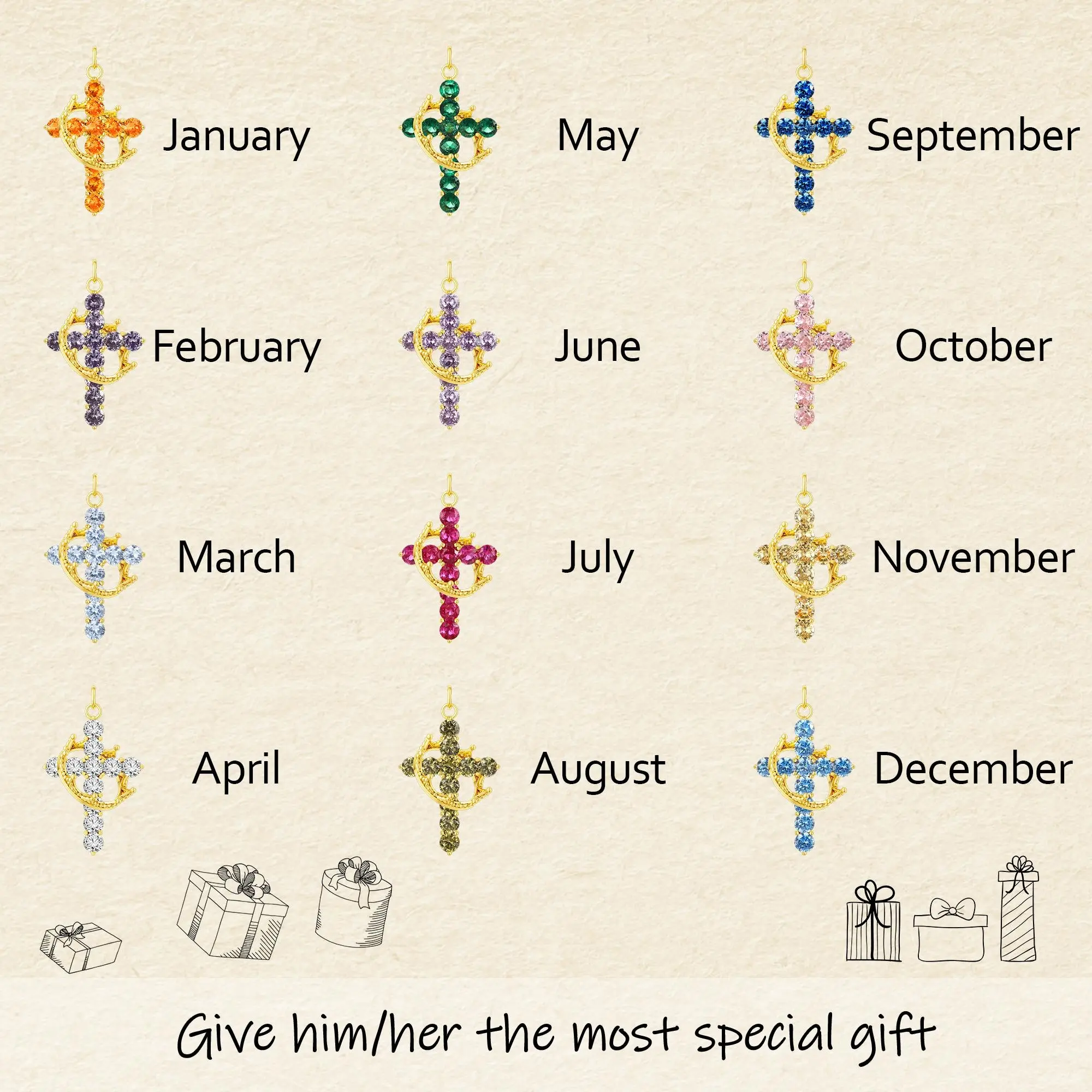 Chesky Colorful Simple Crown&Cross Pendant Choker Necklace/Earrings Set for Women&Men&Girls Daily Party Clothing Decor Trendy All-match&Exquisite Jewelry