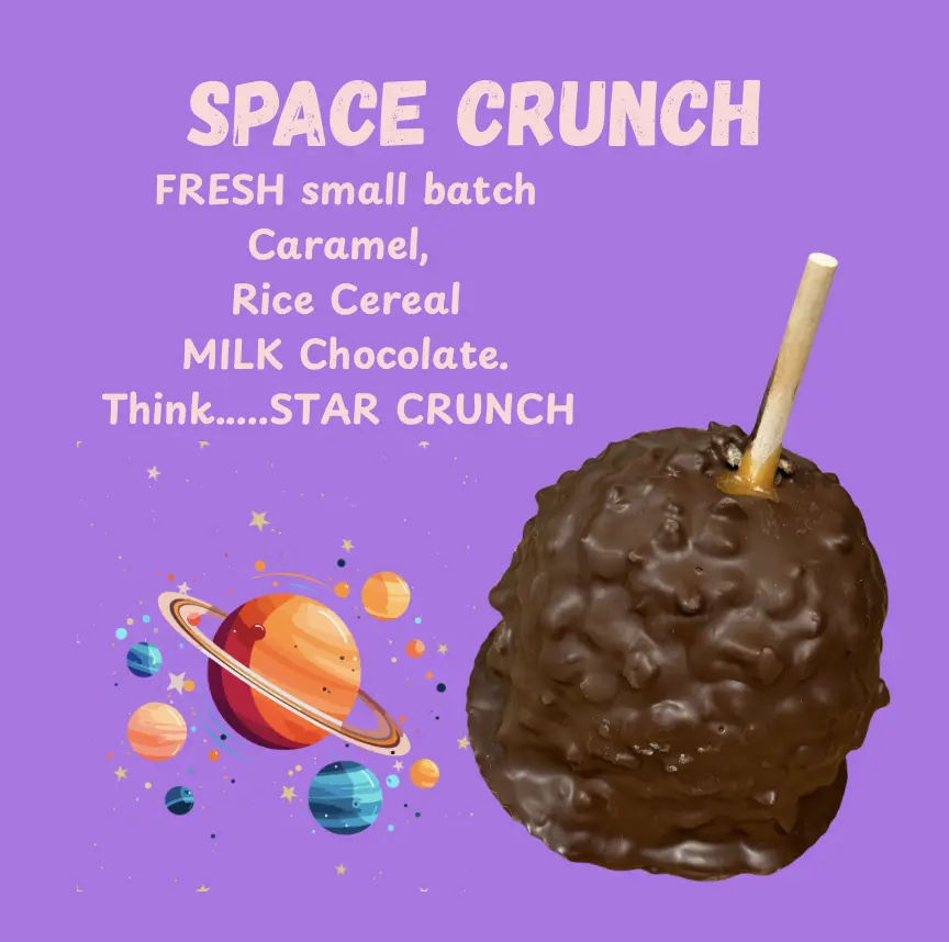 Copperpot Caramel Apple Space Crunch Like a Star Crunch Festive Delight with Gooey Caramel & Crunchy Chocolate Treat for Festive Gatherings
