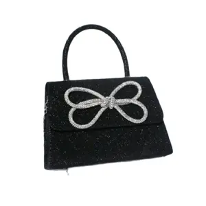 Black and Silver Clutch Bag - Beautiful Design with Metallic Finish and Unique Shape