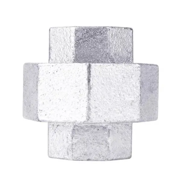 STZ Industries 1/2 in. FIP x 1/2 in. FIP Galvanized Malleable Iron Union – Durable Pipe Fitting Connector