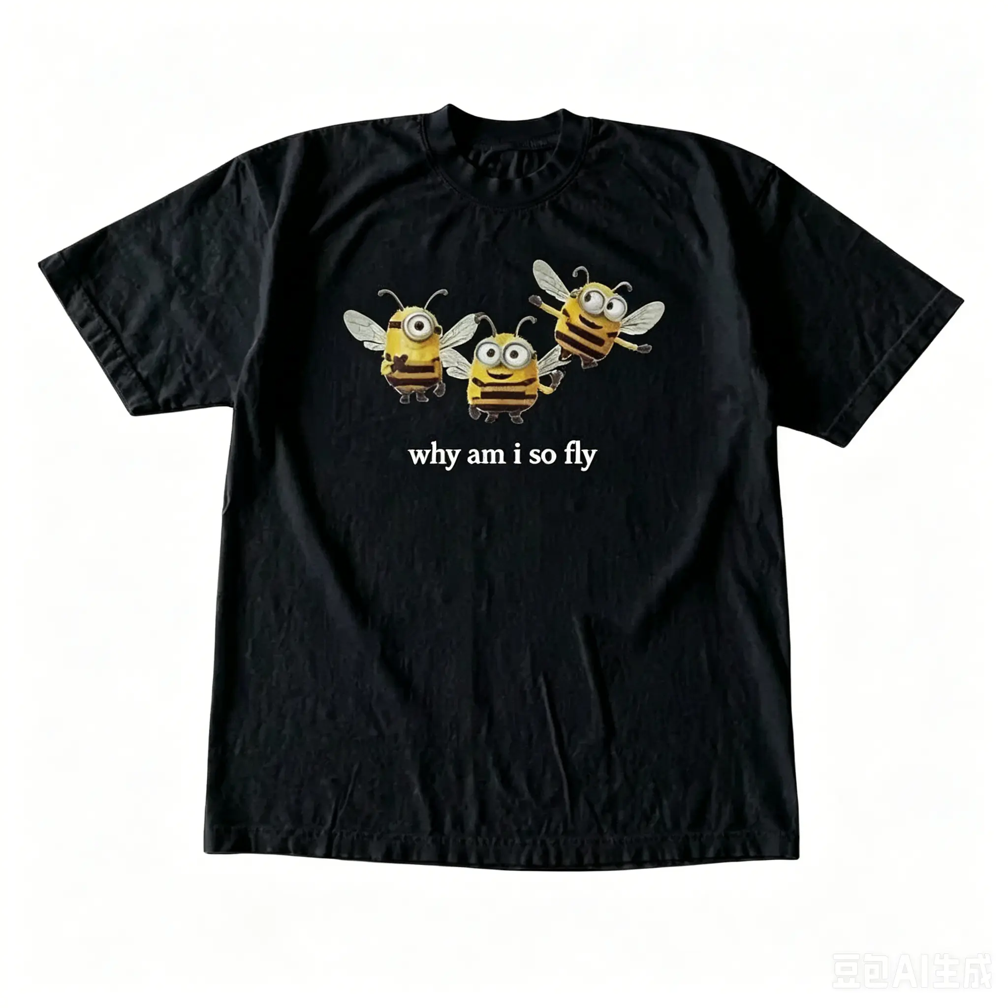 Minions Minibee Cotton T-Shirt, Animal T-Shirt,Men's And Women's T-Shirt,  Unisex Vintage Graphic Tees Gothic Grunge Y2K Emo Scene Amity Affliction Style Clothes Men Women Streetwear