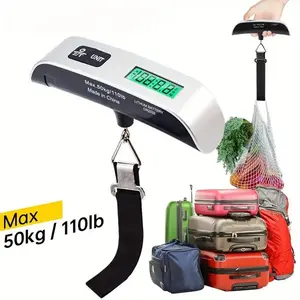1 Piece Portable Hanging Luggage Scale, Digital Hanging Scale, Multifunction Hanging Luggage Scale for Home Kitchen Outdoor Fishing, Weighing Scale