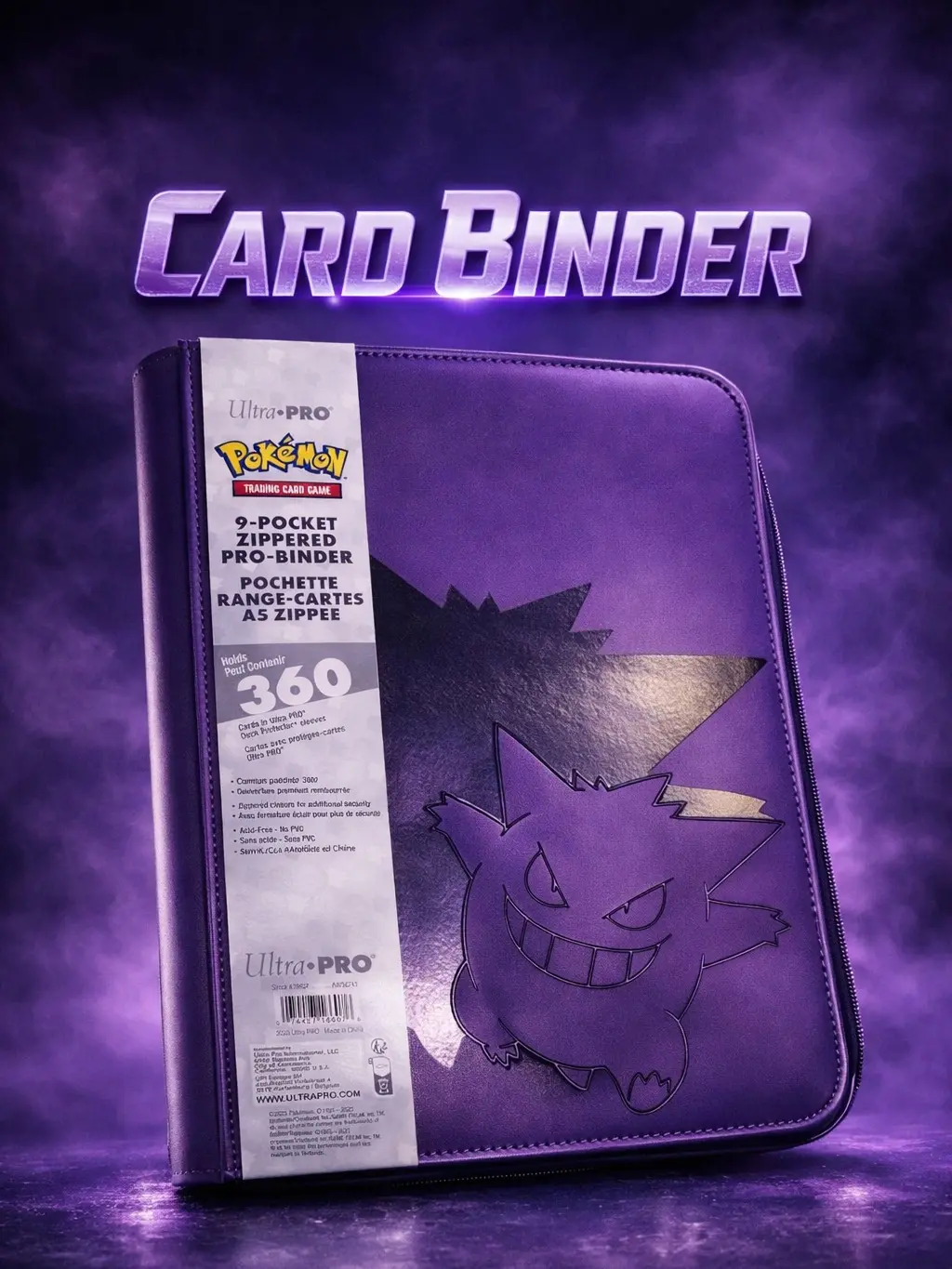 Gengar Collectible Trading Card Binder, 360-Capacity Storage Accessory