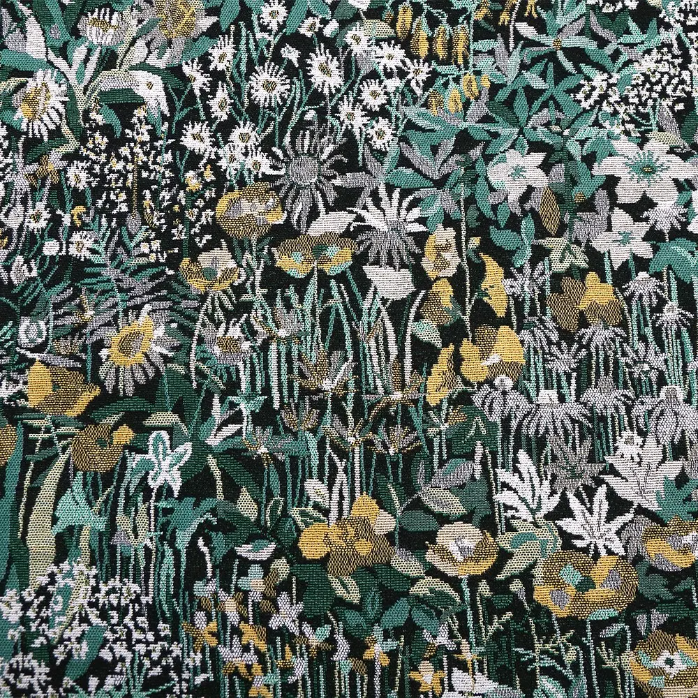 Thick Embossed Fabric, Thick Textured Cloth, Vintage Oil Painting Look, Natural Vitality, Used for Sofa, Bags, Pillows, Clothing, Decorative Fabrics