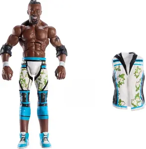 Mattel WWE Elite Kofi Kingston Action Figure Series #113 6-inch Collectible with 25 Articulation Points & Swappable Hands TrueFX Detailing
