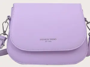 Mini Letter Graphic Flap Saddle Bag